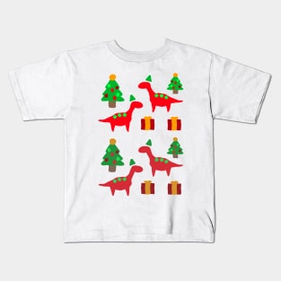 Holiday Dinosaurs Kids T-Shirt